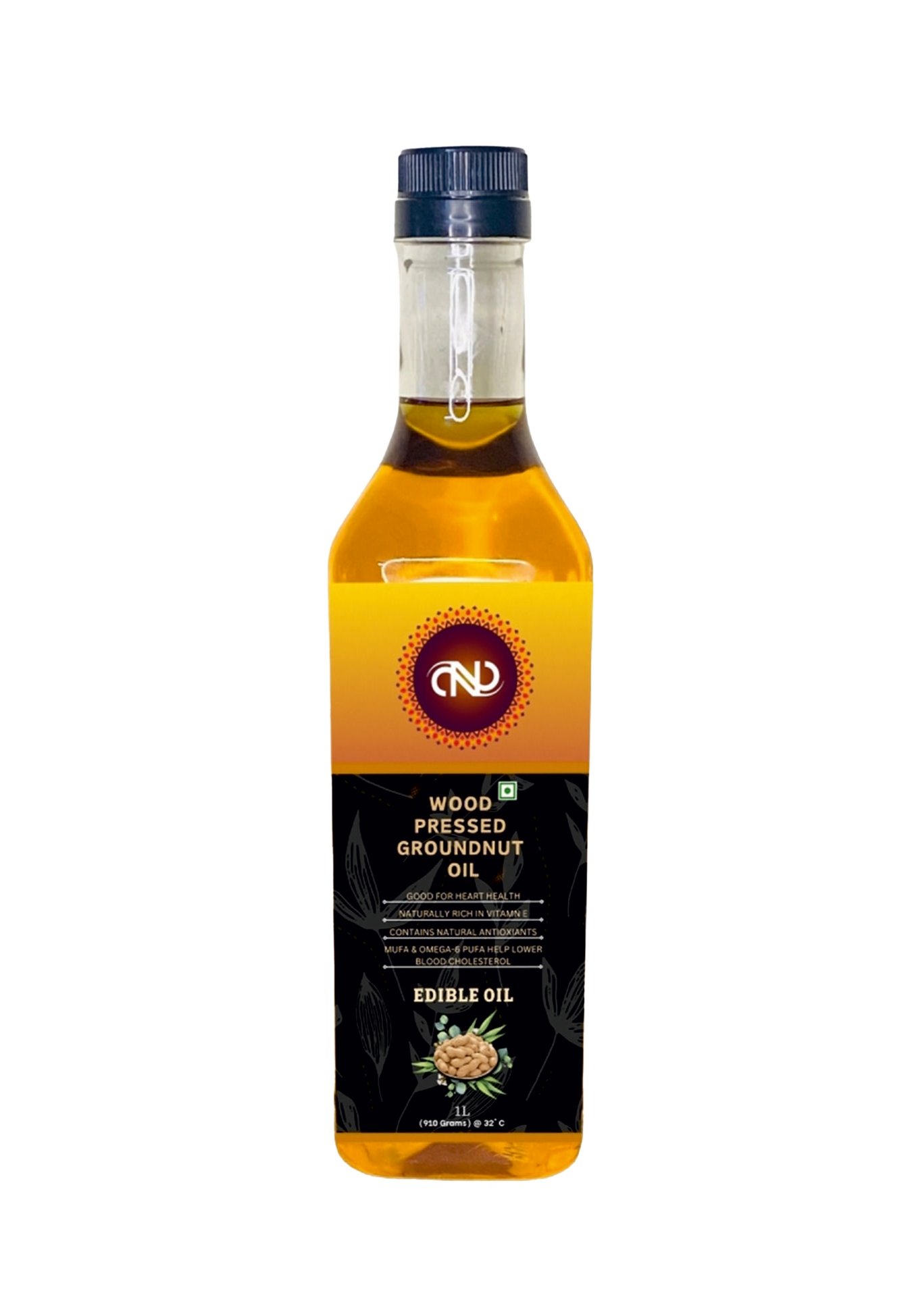 Wood Pressed Groundnut Oil